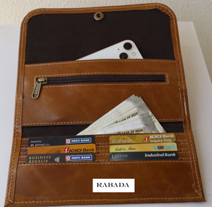 Portefeuilles en cuir pour femmes de créateur de couleur marron portefeuille à main pour femmes avec 100% véritable cuir véritable véritable pochette faite à la main pour les filles - Product Image 4