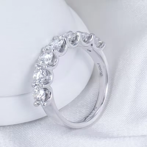 Women's White Gold Round Brilliant Cut Diamond <b>Ring</b> GIA Certified Classic Engagement Style - Product Image 2
