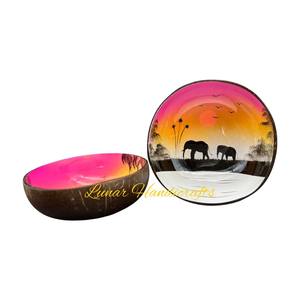 Bols de noix de coco de haute qualité du Vietnam coquille d'oeuf et coquillage incrusté pour la décoration intérieure cuisine utilisation option jetable disponible - Product Image 2