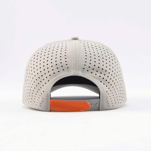 Casquette de sport perforée découpée au laser, casquette de baseball performante, casquette de sport technique respirante, casquette de course personnalisée imperméable en gros - Product Image 3