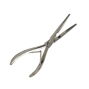 Alicates de corte de línea de pesca de acero quirúrgico con acabado mate, doble acción de resorte, alicates rectos de punta larga - Product Image 4