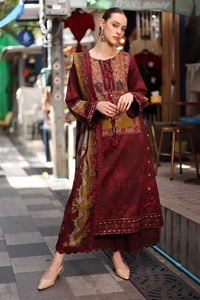 Diseño más reciente de salwar kameez para mujer, ropa de invierno para damas, vestido de lino de muy alta calidad, bordado e impreso. - Product Image 2