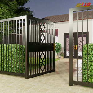 Portails en fer forgé artistiques écologiques de haute qualité avec modélisation 3D, hauteur de 7 pieds, design durable pour une utilisation extérieure à long terme - Product Image 6