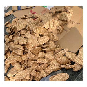 Handmade Natural Woven Water Hyacinth <b>Slippers</b> Sustainable Indoor Footwear For Luxury Hotels And Wellness Centers - Product Image 1