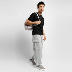 กางเกงจ็อกเกอร์ทรงตรงน้ำหนักเบาสำหรับผู้ชาย สีเทา แห้งเร็ว ระบายอากาศได้ดี เหมาะสำหรับออกกำลังกาย วิ่ง หรือใส่ลำลองสไตล์สตรีทแวร์ - Product Image 5