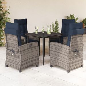 Ensemble de salle à manger de jardin gris - Product Image 1