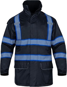 Chaquetas de Seguridad Reflectantes, Térmicas, Impermeables y Resistentes al Viento, 100% Poliéster, Ropa de Trabajo Industrial de Alta Visibilidad, Duraderas y Resistentes - Product Image 2