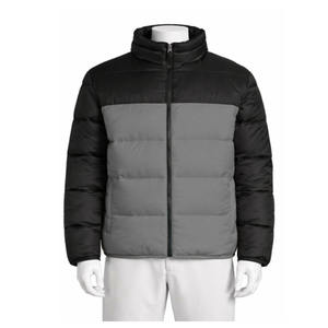 Men puffer <b>jacket</b> breathable fabric long sleeve regular fit design stands collar zipper custom logo printing men puffer <b>jacket</b> - Product Image 6