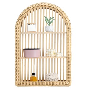 Estantes de pared de bambú y estantes flotantes OEM personalizados al por mayor |   Aqdus Saleem India - Product Image 2