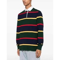 Camisetas Polo a Rayas de Excelente Calidad para Hombre, Corte Ajustado, Logotipo Bordado Personalizado, Manga Larga, Ropa Masculina 2026