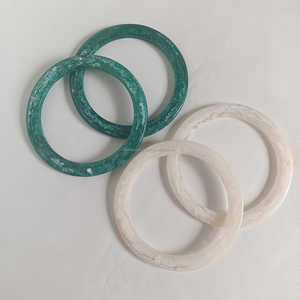 Modern Design Round Resin Bag Handle Beautiful Colorful Design with Stylish Buckle Low Price for High Decorative - Product Image 1