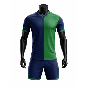 Tenues de football personnalisées pour clubs, ensemble maillot de match, polyester à séchage rapide, vêtements d'équipe, vente en gros, prix abordable, uniformes de football OEM - Product Image 2