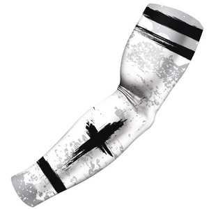Manguito de compresión para brazo, camuflaje verde, negro, blanco, largo, UPF50+, poliéster, soporte deportivo para hombre - Product Image 6