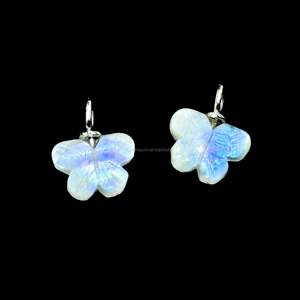 Colgante de mariposa de piedra lunar arcoíris llamativo, de plata de ley 925, tallado a mano, para la fabricación de joyas. - Product Image 2