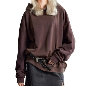 เสื้อฮู้ดดี้สตรีทแวร์แบบสั่งทำพิเศษ หรูหรา ลายไล่สีแบบออมเบร ผ้าคอตตอนหนานุ่ม ทรงโอเวอร์ไซส์ - Product Image 1