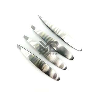 High-precision Stainless Steel Eyebrow Tweezers False Eyelash Tweezers for Eyebrow <b>Threading</b> Beard Plucking Hair Plucking-High - Product Image 1