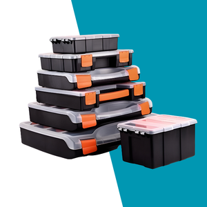 กล่องพลาสติกพับได้ กันน้ำ ทนทาน สำหรับใส่สปริงหน้ารถบรรทุก ขนาด 66 ลิตร วัสดุเวอร์จิ้น คลังสินค้าฮานอย จัดเก็บอุปกรณ์ 13+ ชิ้น - Product Image 4