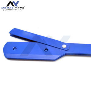 Navajas de barbero con logotipo personalizado, cierre giratorio, color azul, acero inoxidable, navajas para afeitar la garganta, navajas de la mejor calidad - Product Image 3