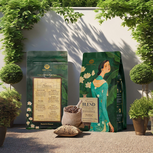 กาแฟเวียดนามพรีเมียมแท้ 100% อาราบิก้า เมล็ดกาแฟคั่วกลาง ผลผลิตใหม่ บรรจุภัณฑ์แบบ OEM สำหรับแบรนด์ส่วนตัว - Product Image 1