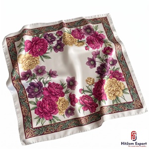 Pañuelo Cuadrado de Moda con Estampado Digital Personalizado, Tela Ligera, Accesorios Elegantes de Alta Calidad, Fabricante Mayorista OEM ODM - Product Image 3