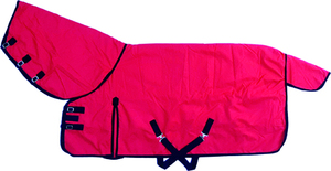Couverture de luxe pour chevaux, pour l'entraînement hivernal et le dressage, en tissu Oxford 1200D avec doublure polaire et protection frontale métallique - Product Image 6