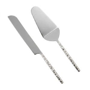 Couteau à gâteau de mariage en acier inoxydable en promotion pour la découpe de gâteaux, célébrations et réceptions, disponible au prix export - Product Image 3