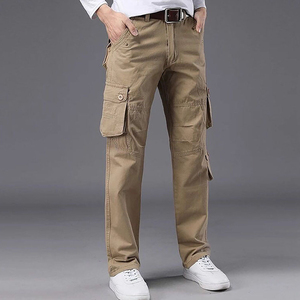 Pantalon de survêtement personnalisé 3Starsexperts pour homme, coupe droite, en coton et toile, poids moyen, idéal pour le fitness et les activités de plein air - Product Image 3