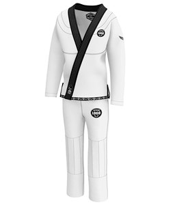 Kimono de Jiu Jitsu Brasileño BJJ con Logotipo Personalizado, Uniforme Profesional de Artes Marciales de Algodón con Tejido Perla para Competencia y Entrenamiento - Product Image 5