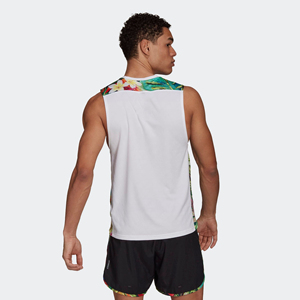 Breathable Custom Logo Men's Gym Sleeveless Tank <b>Tops</b> Summer Sports Vest 100% Cotton Quick Dry <b>Mesh</b> Singlets Tank <b>Top</b> - Product Image 2