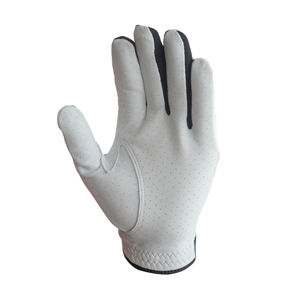 Gants de golf en cuir véritable personnalisés, antidérapants, à doigts entiers, avec sangle de poignet réglable, légers, unisexes, multicolores - Product Image 3