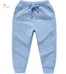 Pantalon de survêtement décontracté en coton et élasthanne pour garçons et filles, coupe droite, pour le sport et le basketball, automne/hiver, couleur unie, long pour enfants - Product Image 2