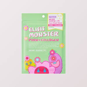 แผ่นมาส์กหน้า ผลิตภัณฑ์ของแท้จากร้านค้า DANCING WHALE Ellifit Wonderland Monster PDRN Collagen Mask Pack 7 แผ่น - Product Image 2