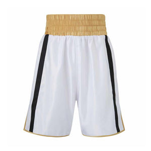 Shorts de boxe noirs pour hommes, shorts de boxe unis, vente en gros de shorts de boxe pour hommes - Product Image 5