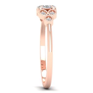 Anillo solitario REYES de nuevo diseño en oro sólido de 14K con diamante ovalado de 0.25 quilates, cultivado en laboratorio mediante HPHT CVD, para mujer, regalo de boda, joyería. - Product Image 3