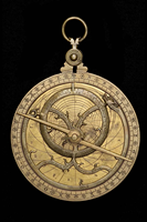 Astrolabe en laiton vintage, instrument de navigation maritime, globe céleste, décoration murale, instrument scientifique historique, objet de collection