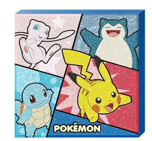Kit de Peinture Diamant F165 Thème Pokémon BS25-140 Jumping Jumping 25x25cm DIY 5D Point de Croix Complet pour Enfants Vente en Gros - Product Image 1