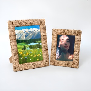 Sea grass photo <b>frame</b> natural seagrass <b>picture</b> <b>frames</b> <b>vintage</b> statement piece for home display - Product Image 4