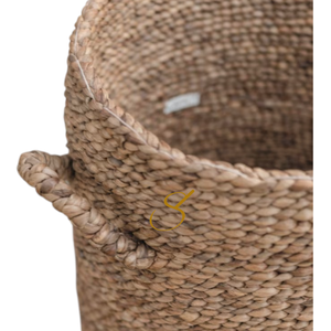 Panier à linge avec couvercle IKAT en jacinthe d'eau (3 tailles) - Product Image 2