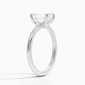 BOJ <b>Ring</b> 72 <b>Emerald</b> Cut 925 <b>Silver</b> Halo Prong Stone Solitaire Diamond <b>Ring</b> 2ct D Color VVS1 Moissanite GRA Certified Low Price - Product Image 2
