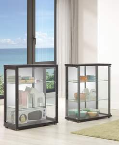 Vitrine d'angle moderne en verre trempé pour la maison, le bar, la chambre, le salon, l'atelier, la villa, le restaurant, l'hôpital - Product Image 3