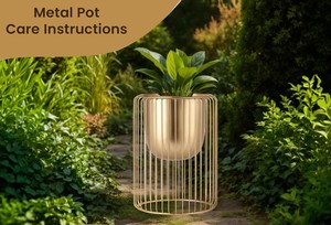 Macetero Moderno de Metal Dorado con Soporte de Jaula de Alambre Cilíndrico, Decorativo para Interiores y Exteriores - Product Image 6