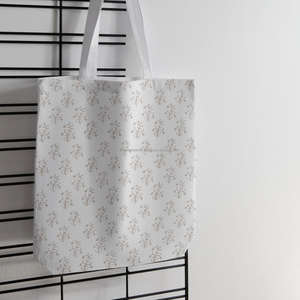 Bolso de Mano Ligero con Estampado a Mano y Asa, Motivos de Hojas Hechos a Mano, Perfecto para Viajes, Bolsos de Mano Ideales para el Uso Diario - Product Image 3