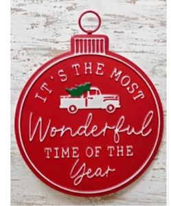 Elegante Adorno Navideño Redondo de Metal, Adornos Navideños de Madera Personalizados, Colgantes para Árbol de Navidad Cortados con Láser para Decoración del Hogar - Product Image 1