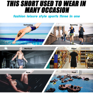 <b>Men's</b> Custom Sublimation Printed Spandex Shorts with Pockets Beach Swim <b>Trunks</b> featuring Mesh Liner Made of Polyester - Product Image 6