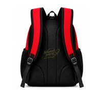 Sac à dos de basket-ball rouge des Seahawks, sac à dos unisexe en polyester avec poche avant en maille pour ballon et poches latérales