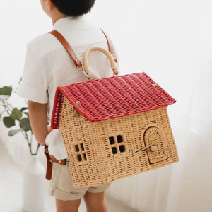 Cestas de mimbre para juguetes, accesorios para niñas, cesta de almacenamiento hecha a mano, organizador para niños. - Product Image 6