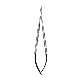 Portaagujas curvo microquirúrgico Castro con punta de diamante, 18 cm, instrumento quirúrgico dental de acero inoxidable, kit de precisión - Product Image 1