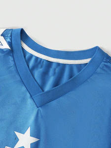 Camiseta Deportiva Profesional de Fútbol Americano, Color Amarillo Marino, Malla Sólida, Talla Grande, Sublimada por Delante, 100% Poliéster - Product Image 4