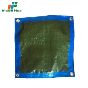 ผ้าใบกันน้ำ90กรัม/M2 PVC/PE สีเขียวมะกอก/น้ำเงินผู้ผลิตจากเวียดนามสำหรับงานเชื่อมตลาดอิตาลี - Product Image 1