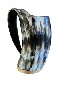 Corne à boire Viking en corne de buffle, verre à bière médiéval en corne d'ox naturelle polie - Product Image 5